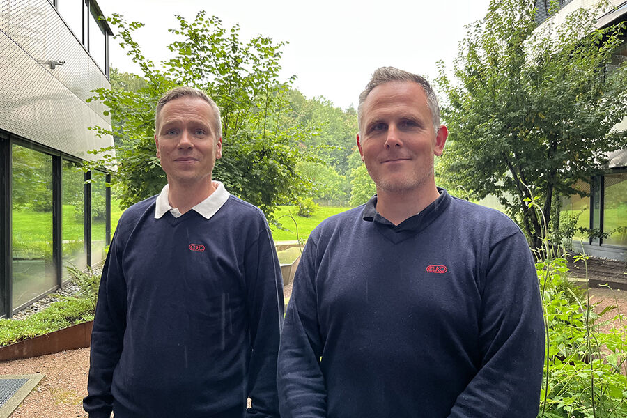 Lars Christensen (til venstre) og Eskil Gjelvold (til høyre) ser frem til å representere ELKO i hvert sitt distrikt.