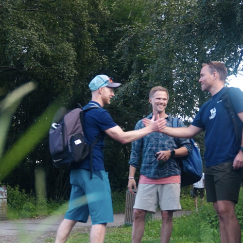 Venner som møtes