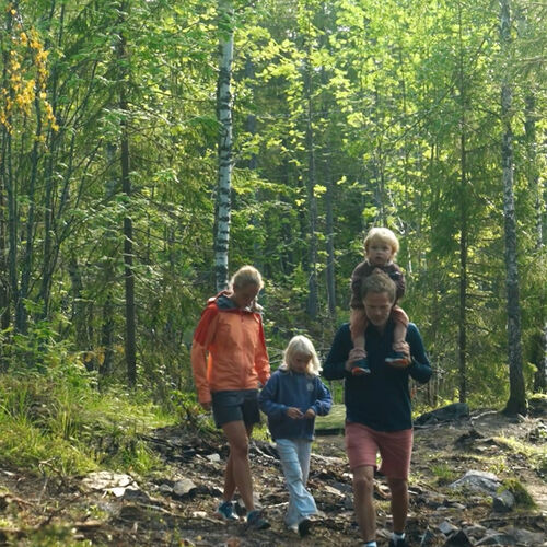 Familie på tur