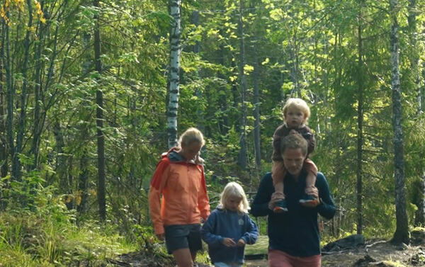 Familie på tur