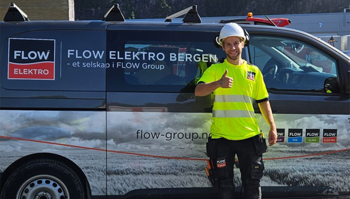 Gustav Riisøen, daglig- og faglig leder i FLOW Elektro Bergen AS.