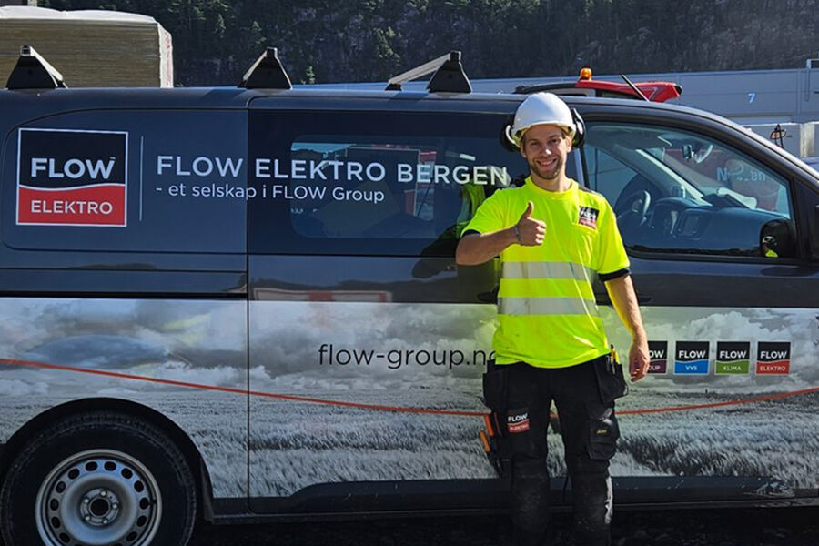 Gustav Riisøen, daglig- og faglig leder i FLOW Elektro Bergen AS.