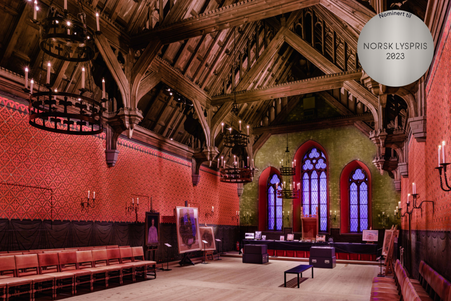 Olav Vs hall i Akershus slott er nominert i klassen for beste innendørs prosjekt.