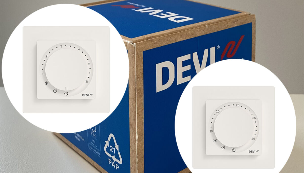 DEVI lanserer i disse dager to nye termostater for styring av elektrisk gulvvarme, DEVIreg™ Basic og DEVIreg™ Room. Begge oppfyller kravene i EcoDesign direktivet.