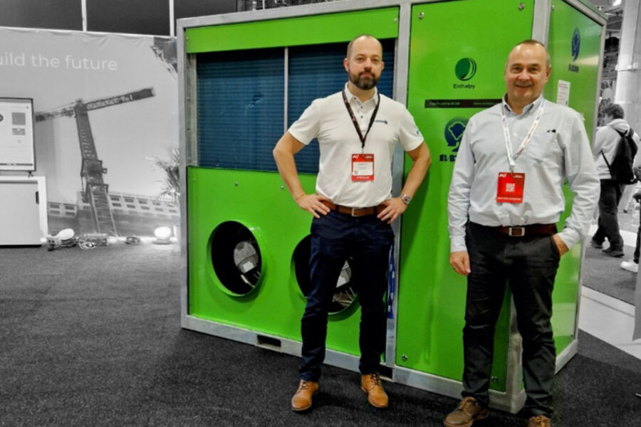 Bilde: Odd Ivar Jørgensen (El-Bjørn) og Frank Uthola (Entalpy. Foto: Svein A.Torgersen