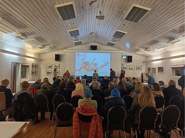 Engasjert deltagere på workshop i Hvitsten januar 2023 Foto: Vestby kommune