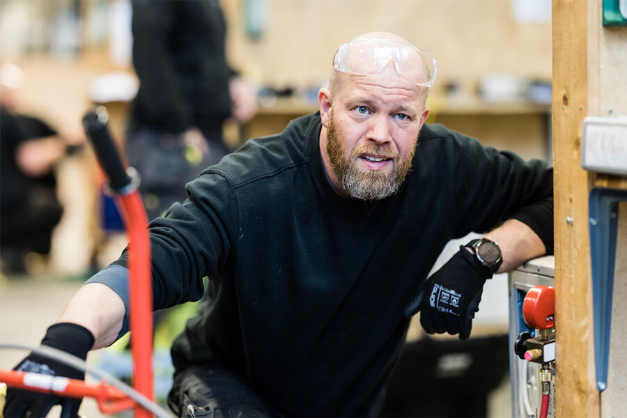 Kompetanseheving blir viktig også med revidert f-gass-forordning. Foto: Norsk Vramepumpeforening Thomas B Eckhoff