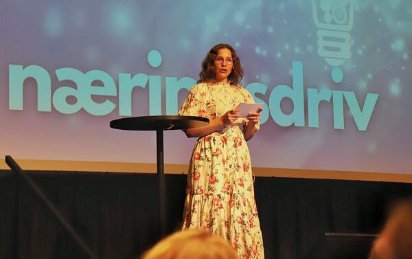 Hanne Maren Kristensen var konferansier på Næringsdriv 2023