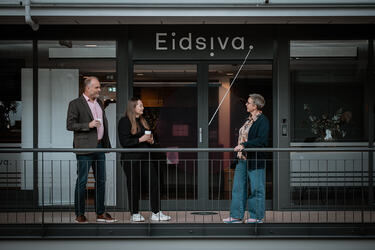 Eidsivas kontor på Fakkelgården i Lillehammer