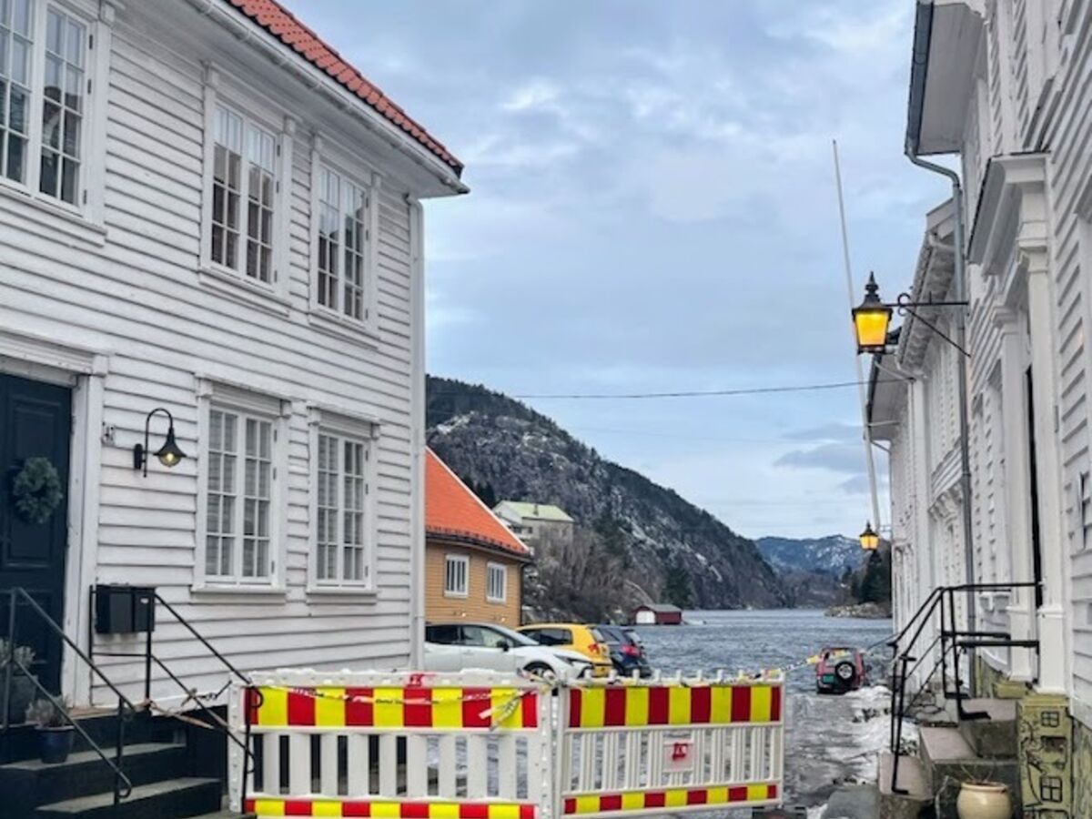 Sperring ned mot Musikkens Hus. Bilde: Flekkefjord kommune