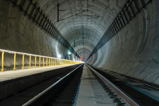 Follobanens 20 km lange tunnel i Blixtunnelen Foto: Tourrenc