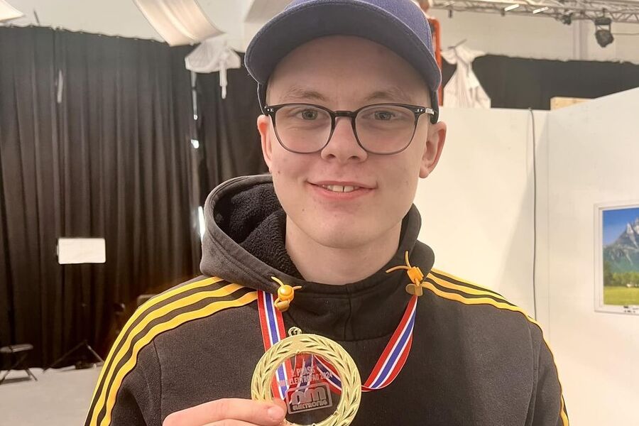 Thomas Christensen, El Team Nord, gikk til topps i NM for elektrikere. Foto: Niels Høegh