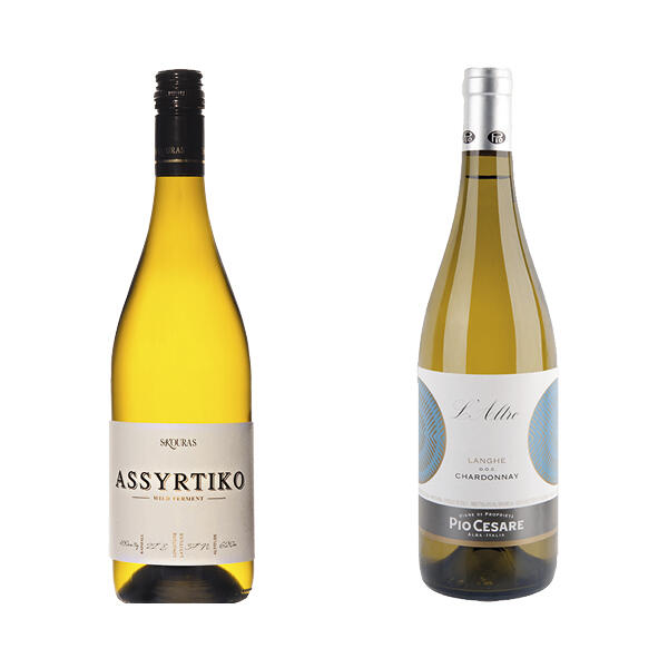 Skouras Assyrtiko Wild Ferment 2022. V.nr.13275701. Kr. 209,90Pio Cesare L´Altro Langhe Chardonnay 2021 V.nr. 14128801. Kr. 315,00