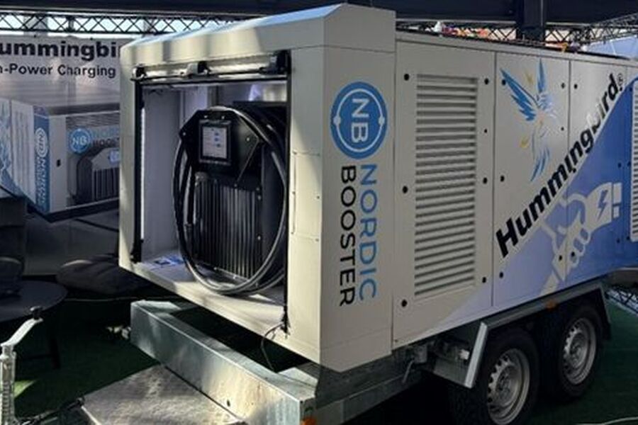 Nyeste generasjon mobil hurtiglader fra Nordic Booster. Foto Nordic Booster