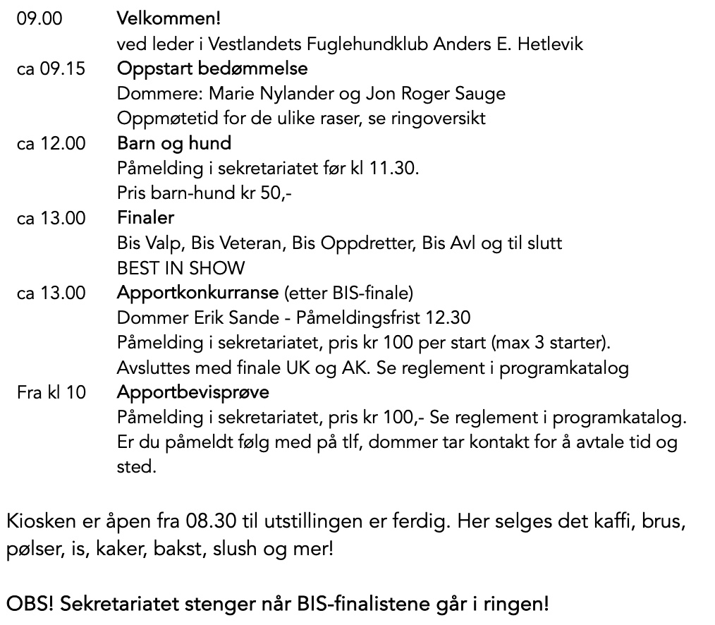 PROGRAM UTSTILLING 2024