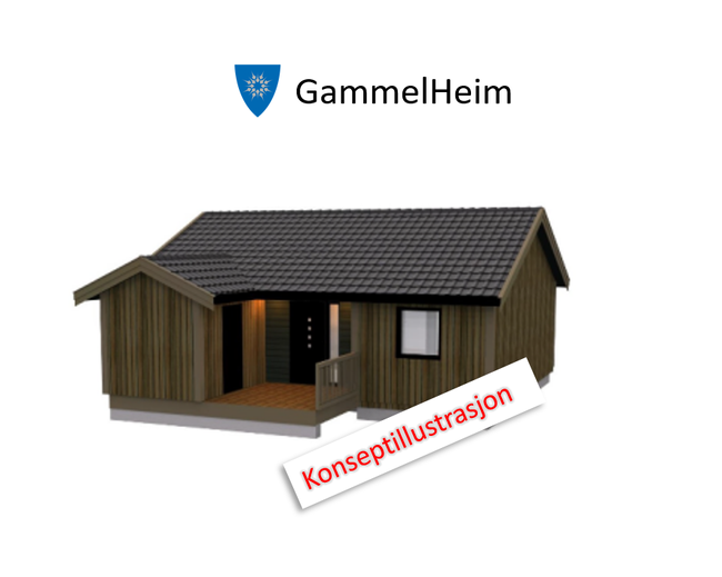 Konseptillustrasjon - GammelHeim med logo