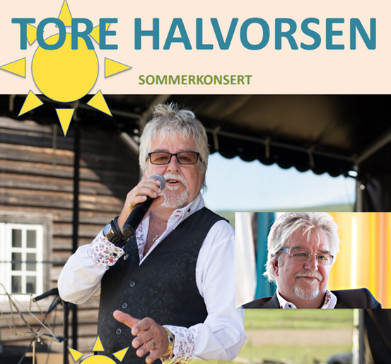 Plakat: Sommerkonsert med Tore Halvorsen