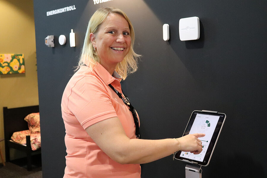 Trine Dragsten, markedssjef i CTM Lyng, viste også frem deres smarte styringssystem mTouch Home under Eliaden. – Vi hadde veldig godt besøk alle messedagene, og takker både eksisterende kunder og nye for at de tok seg tid til å stikke innom vår stand for å høre mer om våre produkter.