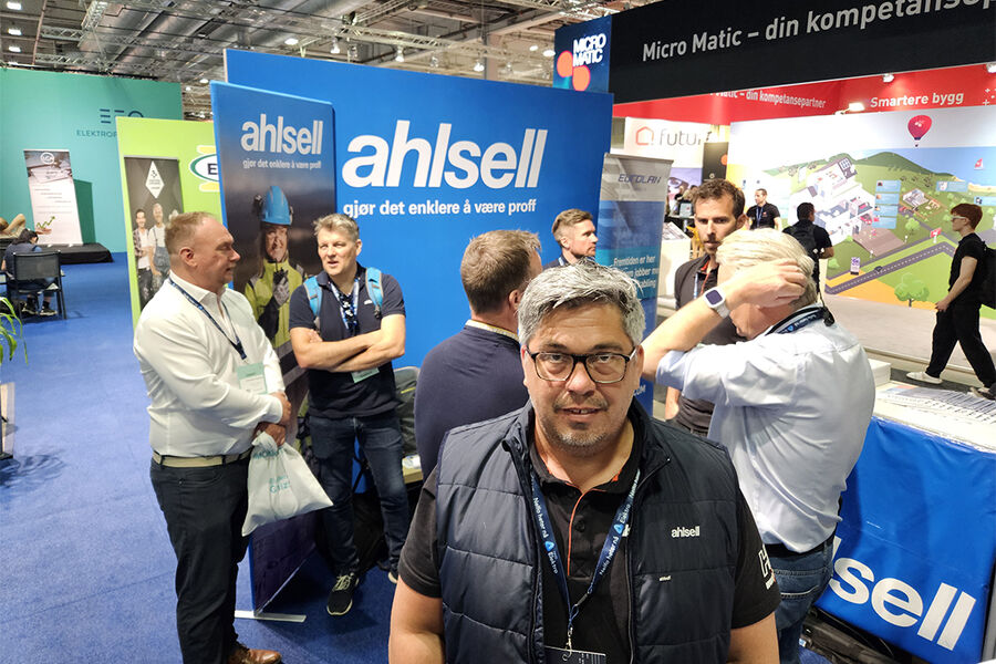 – Oppslutningen på standen var meget bra og mange besøkende fikk høre om våre løsninger, sier markedssjef Elektro Bjørn Richard Hansen i Ahlsell Norge.