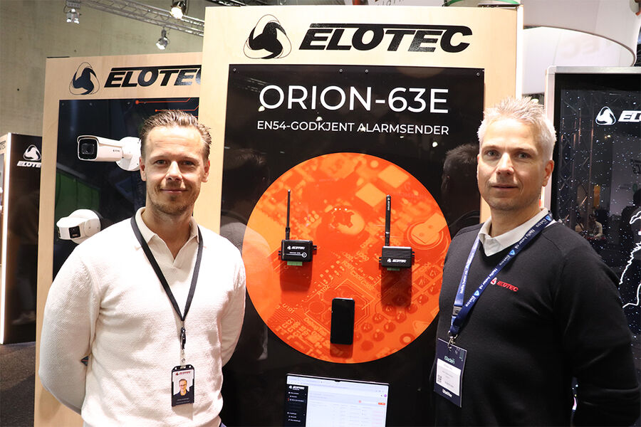 Markedssjef Adrian Andresen, og salgssjef Jørn Salomonsen i Elotec, var svært fornøyd med responsen de fikk på Eliaden i år. Deres siste nyhet Elotec Orion fikk selvsagt stor oppmerksomhet på standen.