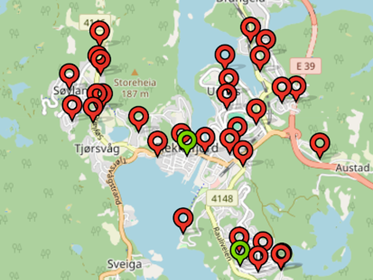 Skjermbilde av fiksgatami på innbygger isør appen.