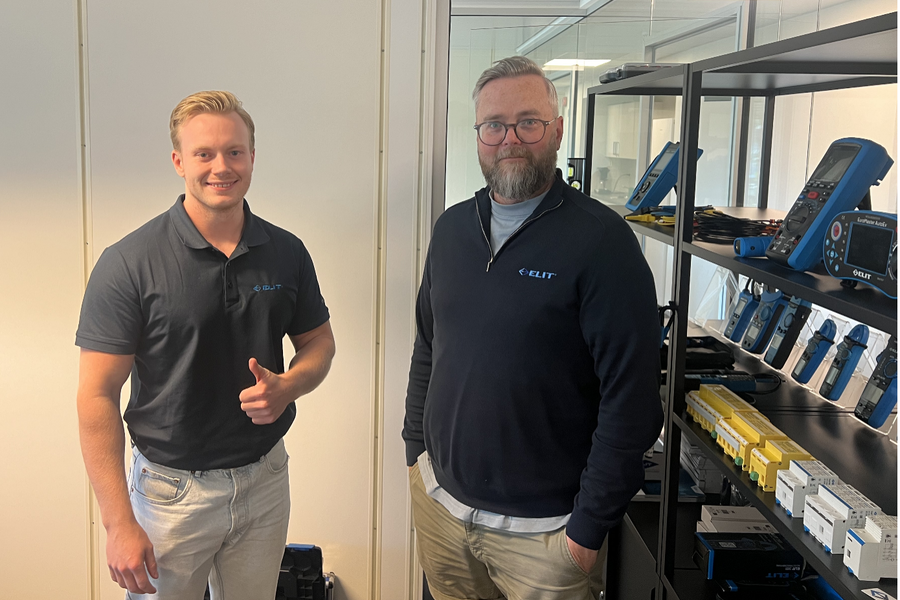 På Trondheims-kontoret møter du promotør Espen Ranum (t.v.) og Henning Søvne på teknisk salgssupport. Foto: ELIT