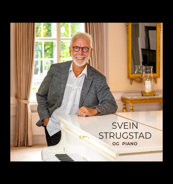 Bilde: Svein Strugstad og piano. Svein Strugstad Art Media.