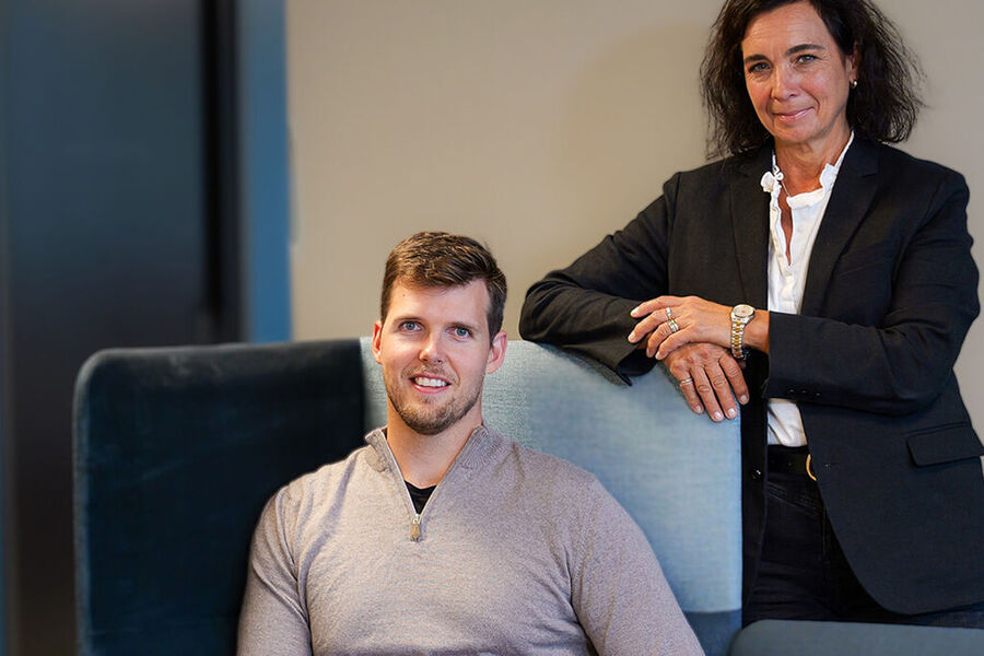 Jarle Engebretsen, mottaksprosjektleder i Statsbygg, og Andrea V. S. Eljarbø, mottaksdirektør i Statsbygg, høster nå erfaringer fra mottaksprosjekter på regjeringskvartalet og livsvitenskapsbygget.