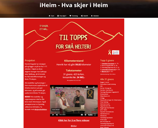 Skjermutklipp fra iHeim.no