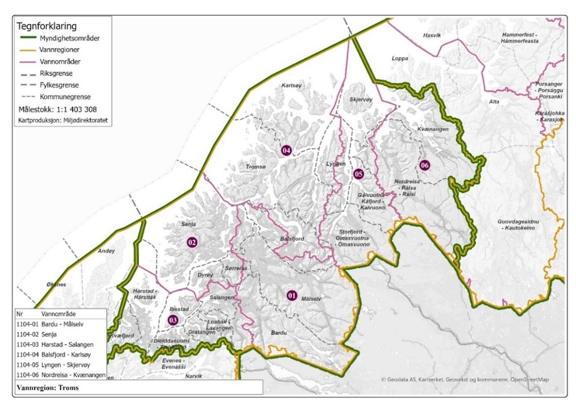 Vannområdekoordinator kart 1
