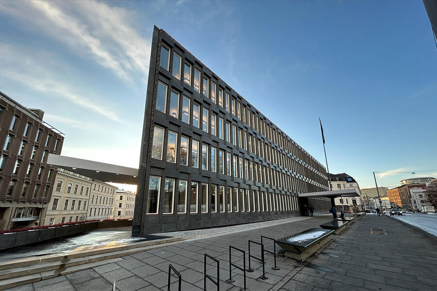 I dette ikoniske bygget, Ambassaden, i Henrik Ibsens gate i Oslo, har Instell levert all automatikk i forbindelse med rehabiliteringen av bygget. Foto: Fokus Rådgivning AS.