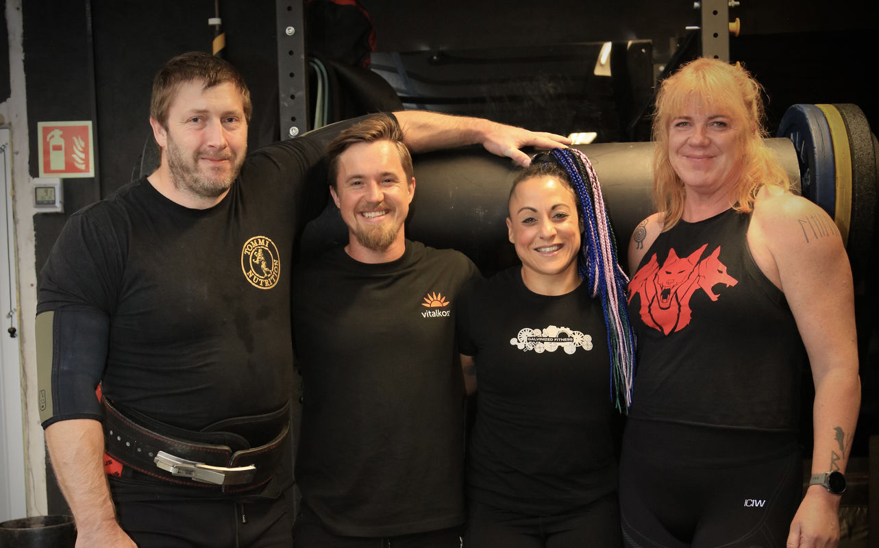 Øyvind Skjævesland Gustavsen, Lauris Grorud, Christine Galvin og Kikki Berli-Johnsen drar snart til Strongman VM.