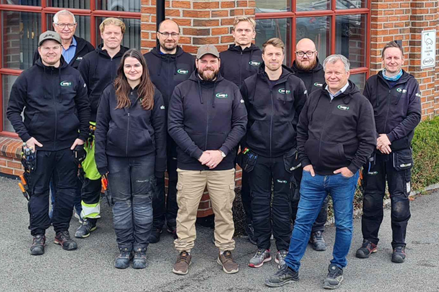 Elreg Elektro AS er medlem av Elkonor-kjeden og har 15 ansatte. Foto: Elreg Elektro.