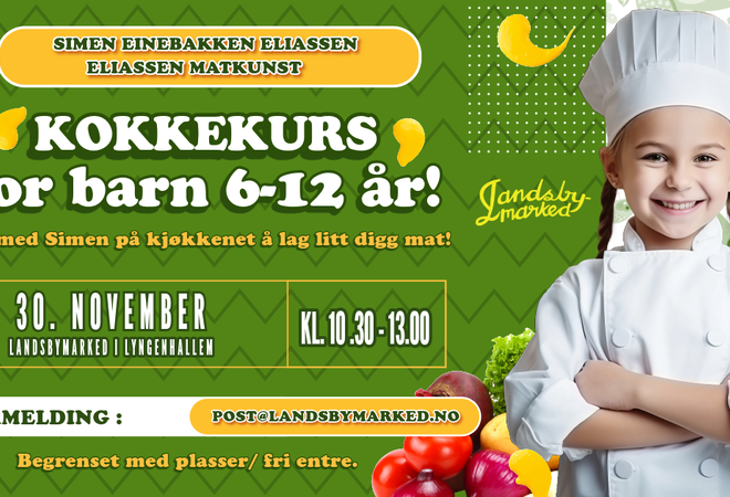 Kokkekurs for barn 6-12 år