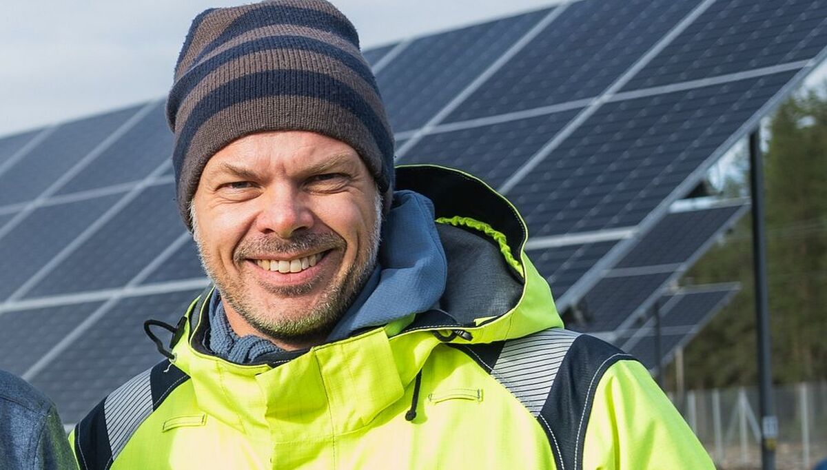 Trond Ahlquist, prosjektleder for Ørje solkraftverk (Foto: Stian Norum Herlofsen, Akershus Energi)