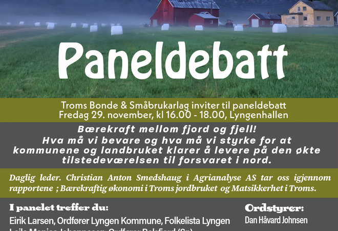 Paneldebatt Lyngen Landsbymarked