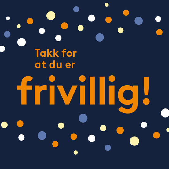 Plakat: Frivillighetens dag 2024 - takk for at du er frivillig