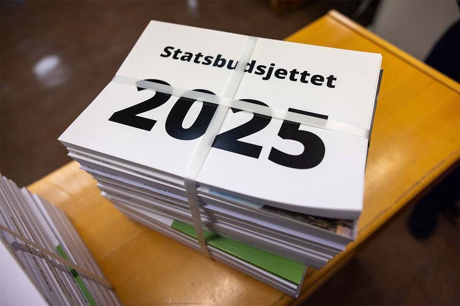 Illustrasjon Statsbudsjettet for 2025. Foto: Morten Brakestad.