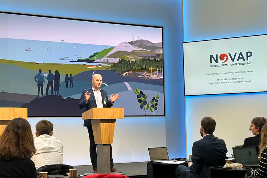 Norsk Varmepumpeforening deltok på innspillsmøte om ny Enova-avtale. Foto: Norsk Varmepumpeforening