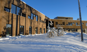 Vinter på Vestby ungdomsskole