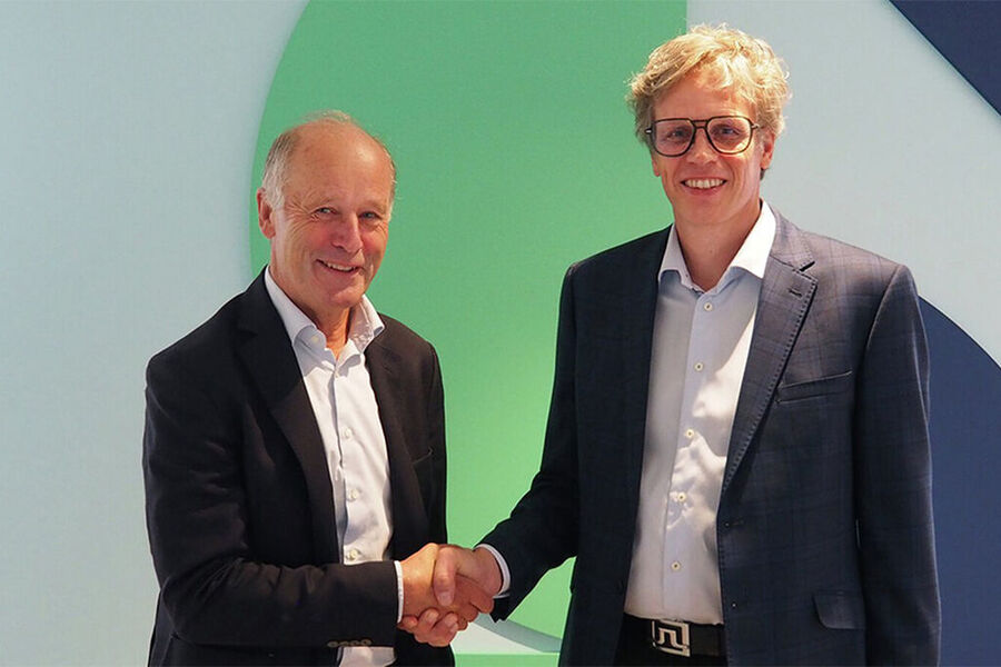 Fra venstre, daglig leder Morten Tveten i Norsk Meklingssenter, og administrerende direktør i Standard Norge, Jacob Mehus. Fra venstre, daglig leder Morten Tveten i Norsk Meklingssenter, og administrerende direktør i Standard Norge, Jacob Mehus.