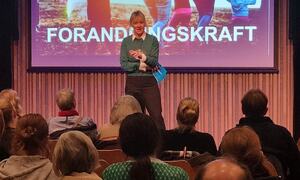 Foredragsholder Rikke Soligard Foto: Vestby kommune