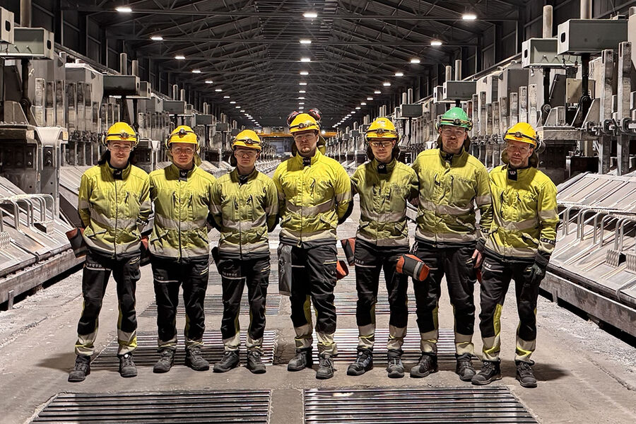 Stolte Bravida-ansatte etter at oppdraget er fullført. Foto: Bravida.