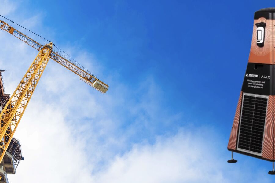 Denne solcelledrevne enheten skal forhindre tyverier på byggeplassene.