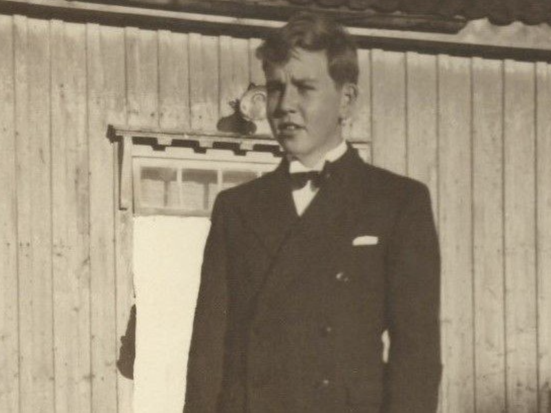 Rolf Olav Hobæk stakk av hjemmefra for å krige mot nazistene. På Hadeland ble han kort tid etter krigsutbruddet skutt og drept. Foto: Ukjent