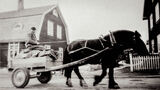 Historisk bilde av kornkvern