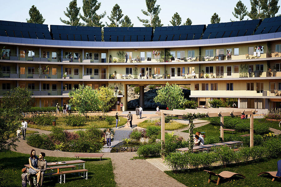 Enny er valgt som solcellepartner for Oen på Rødtvet i Oslo: