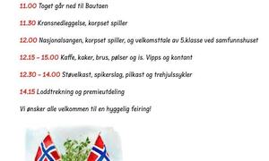 Bilde av 17. mai-program Skibotn 2025