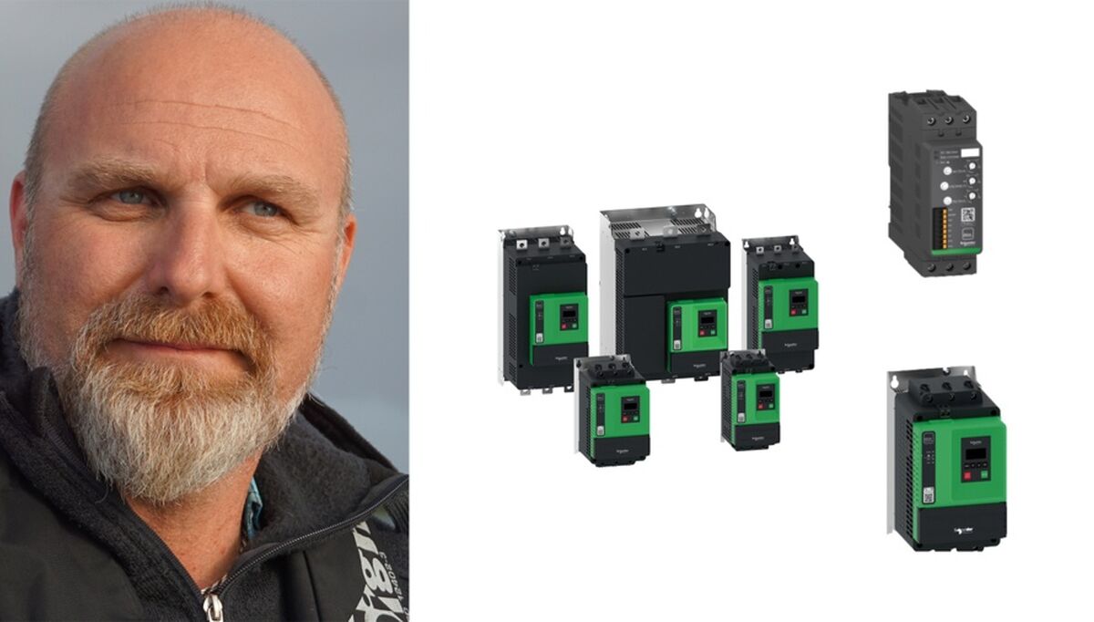 Utvidelsen av Altivar mykstarter-serien er et bevis på at vi forplikter oss til å hjelpe maskinbyggere med å designe og levere effektive, pålitelige og fleksible maskiner for mer innovative industriapplikasjoner, sier Mats Johansson i Schneider Electric.