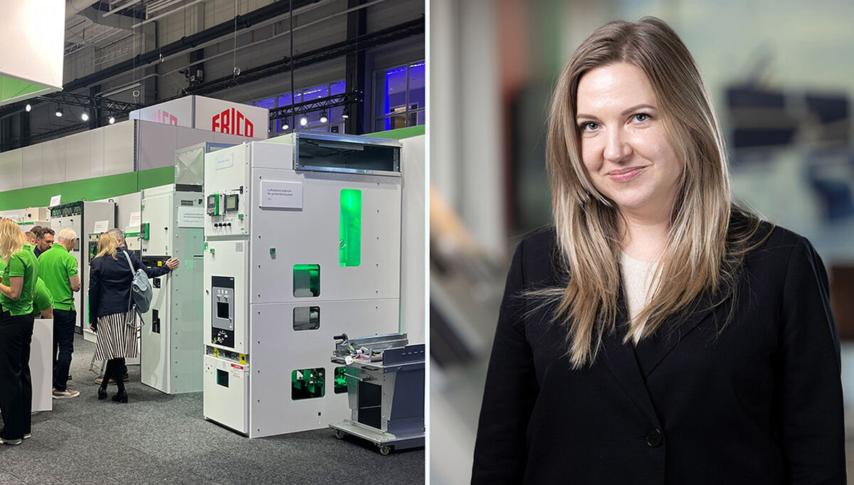 PIX ble utstilt på elektromessen Elfack i Sverige i mai. – Med et fleksibelt system for fjernovervåking som monitorerer tilstanden til koblingsanlegget døgnet rundt, kan daglig drift og vedlikehold skje uanstrengt og trygt, sier Offer Manager Irina Kuznetsova i Schneider Electric.
